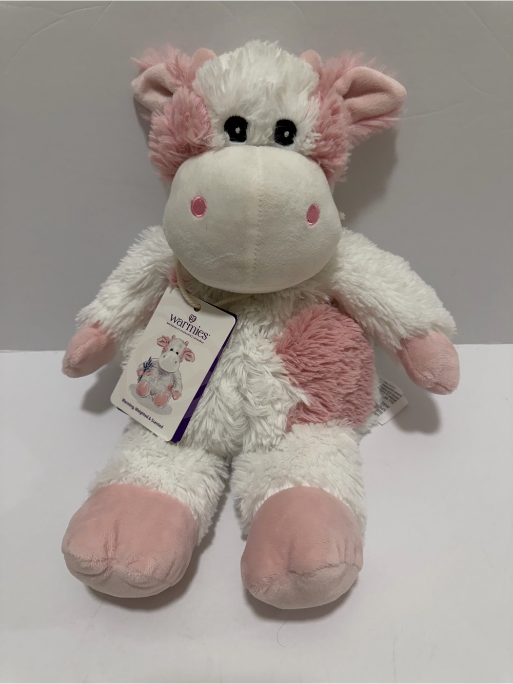 Warmies Strawberry Cow Weighed Microwavable Plush Stuffed Animal